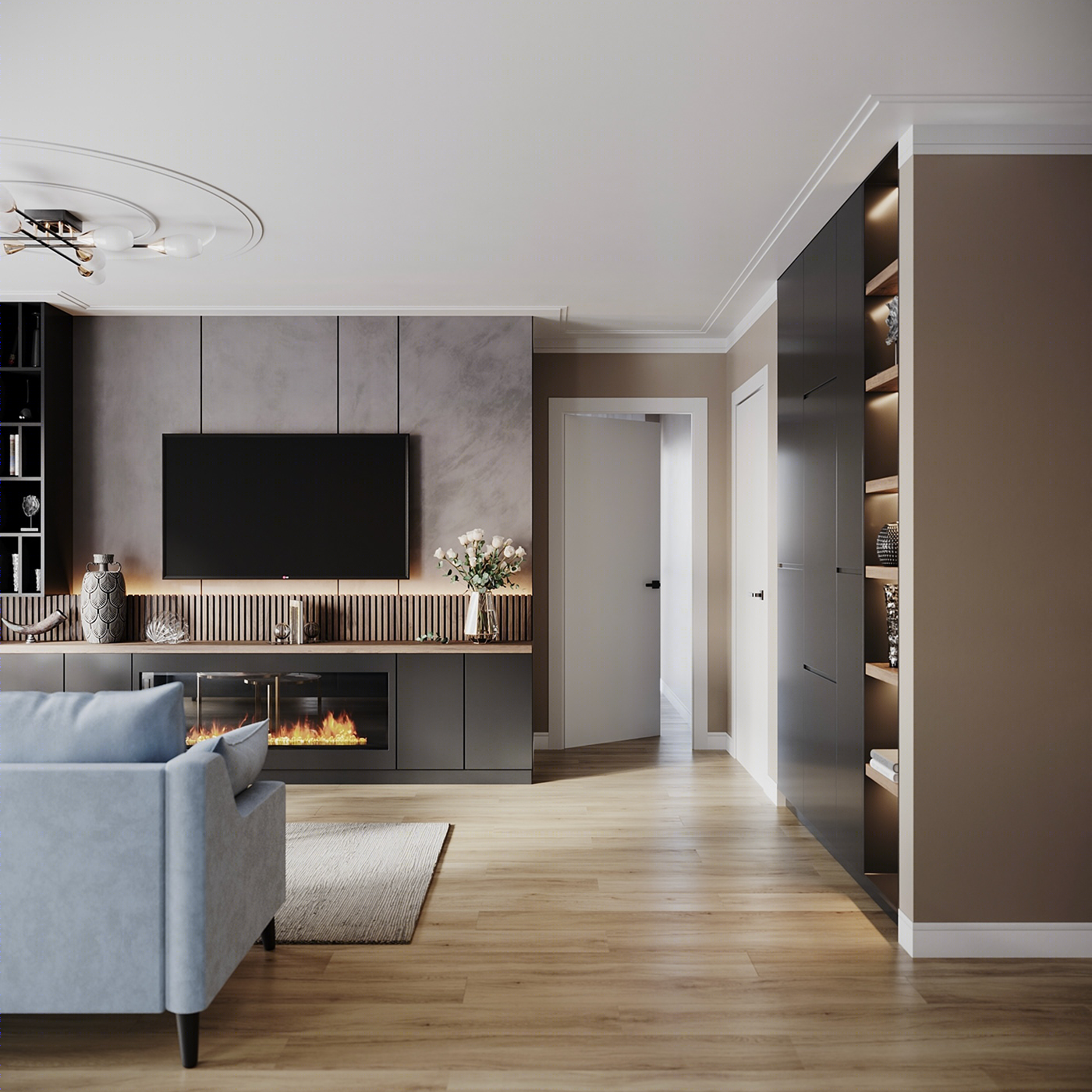 Anastasiya Gushchina丨平层丨Interior design project archviz-0