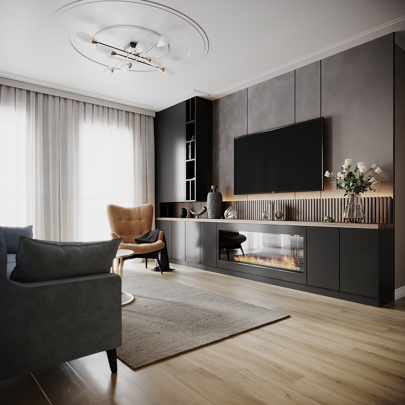 Anastasiya Gushchina丨平层丨Interior design project archviz-1