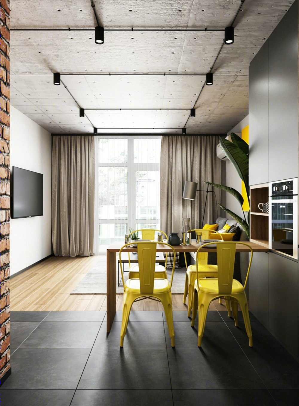 简约“裸”感！国外 60㎡阁楼公寓设计点评-10