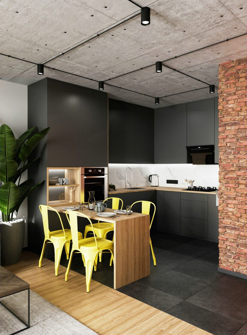 简约“裸”感！国外 60㎡阁楼公寓设计点评-12