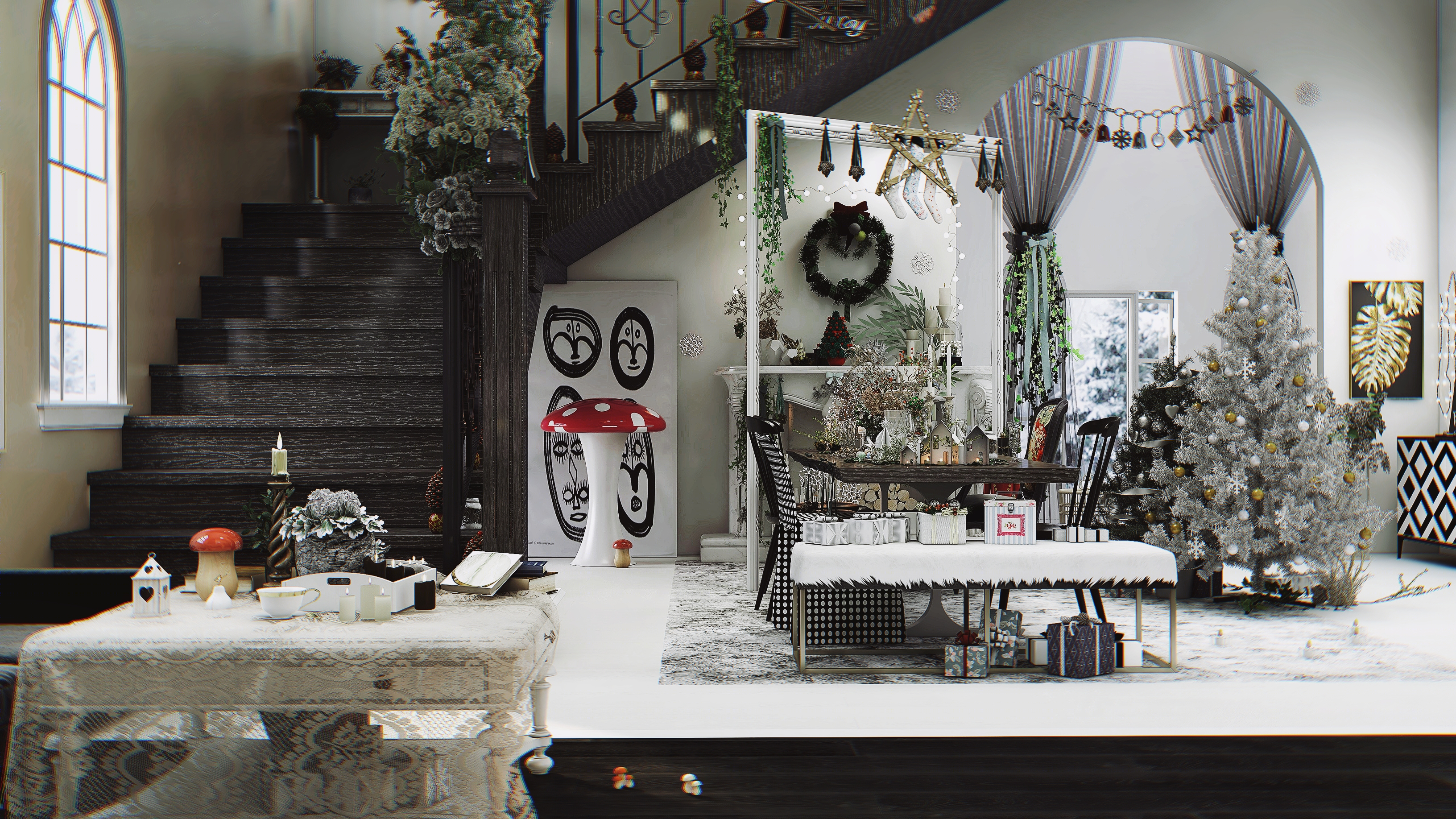 私人圣诞 | 小众颜色打造独特氛围-9