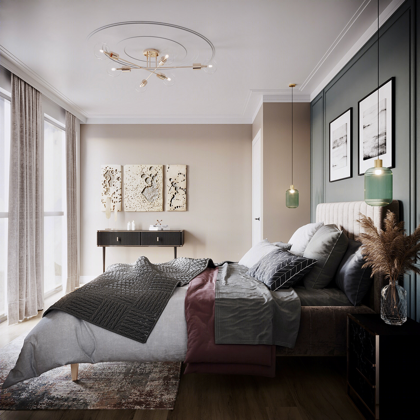 Anastasiya Gushchina丨平层丨Interior design project archviz-3