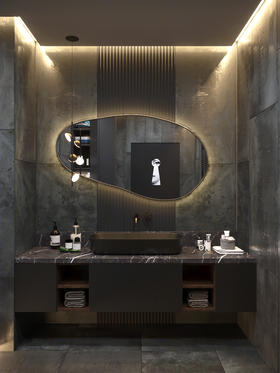 Bathroom for a single man.-0