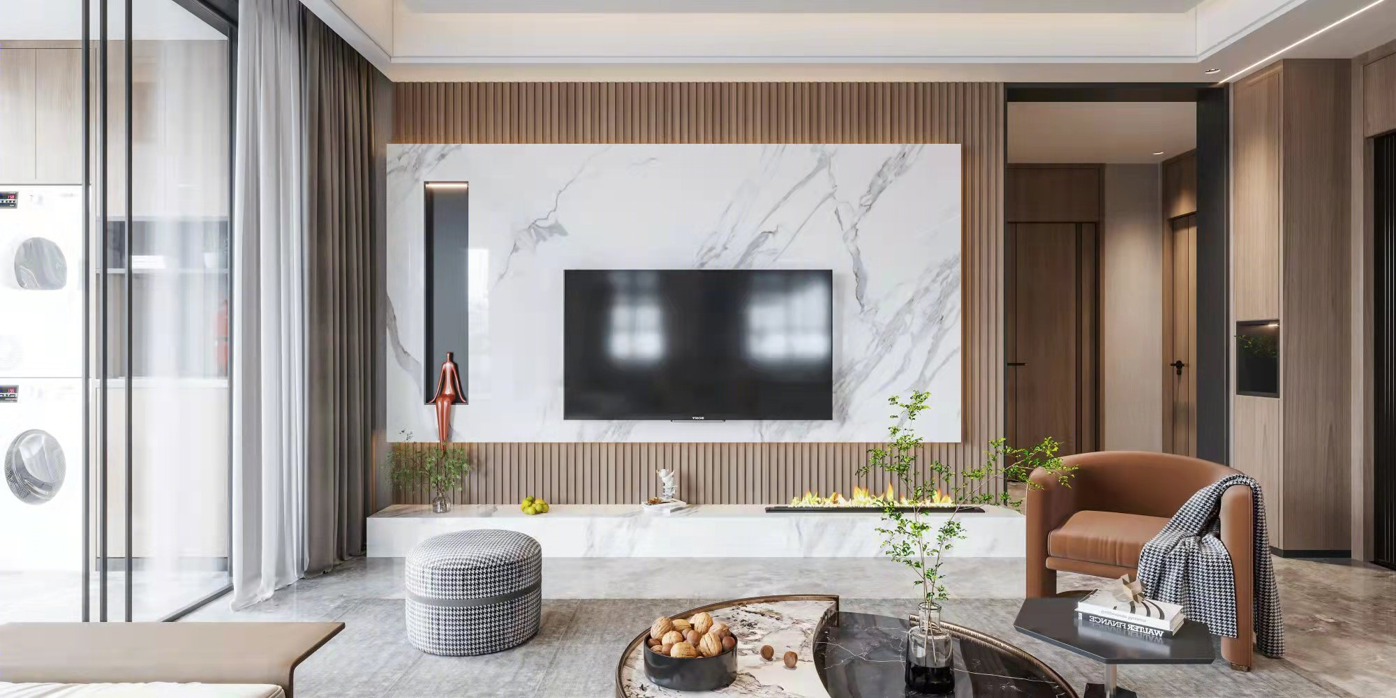 简约不简单,晨阳入舍,现代轻奢的家-1