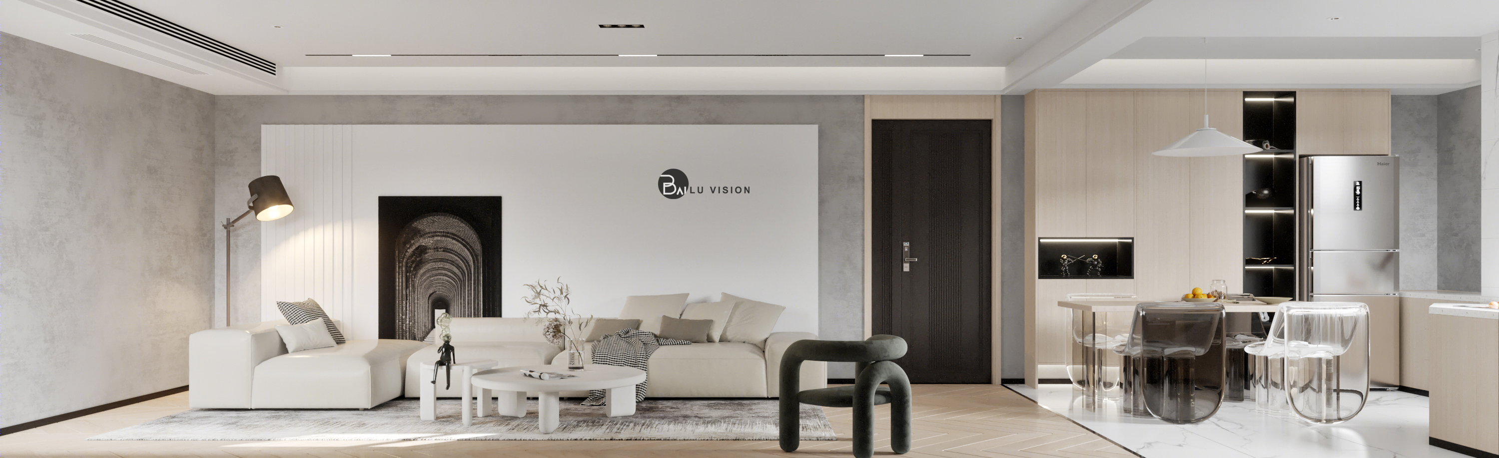 现代风格客餐厅设计-11