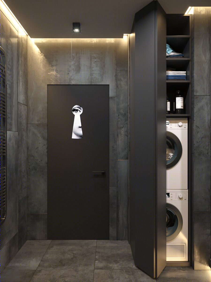 Bathroom for a single man.-1