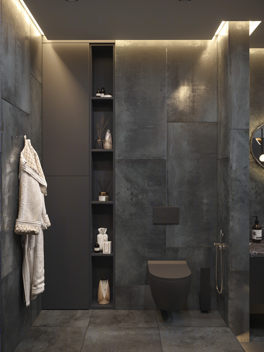 Bathroom for a single man.-2