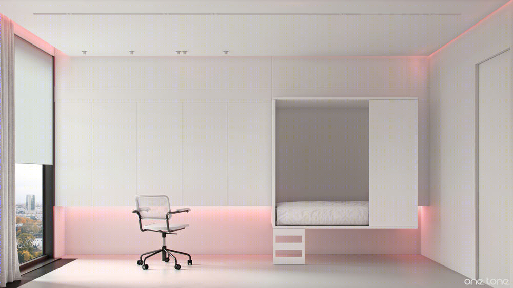 现代简约公寓设计丨俄罗斯莫斯科丨ONE TONE ARCHITECTS-18