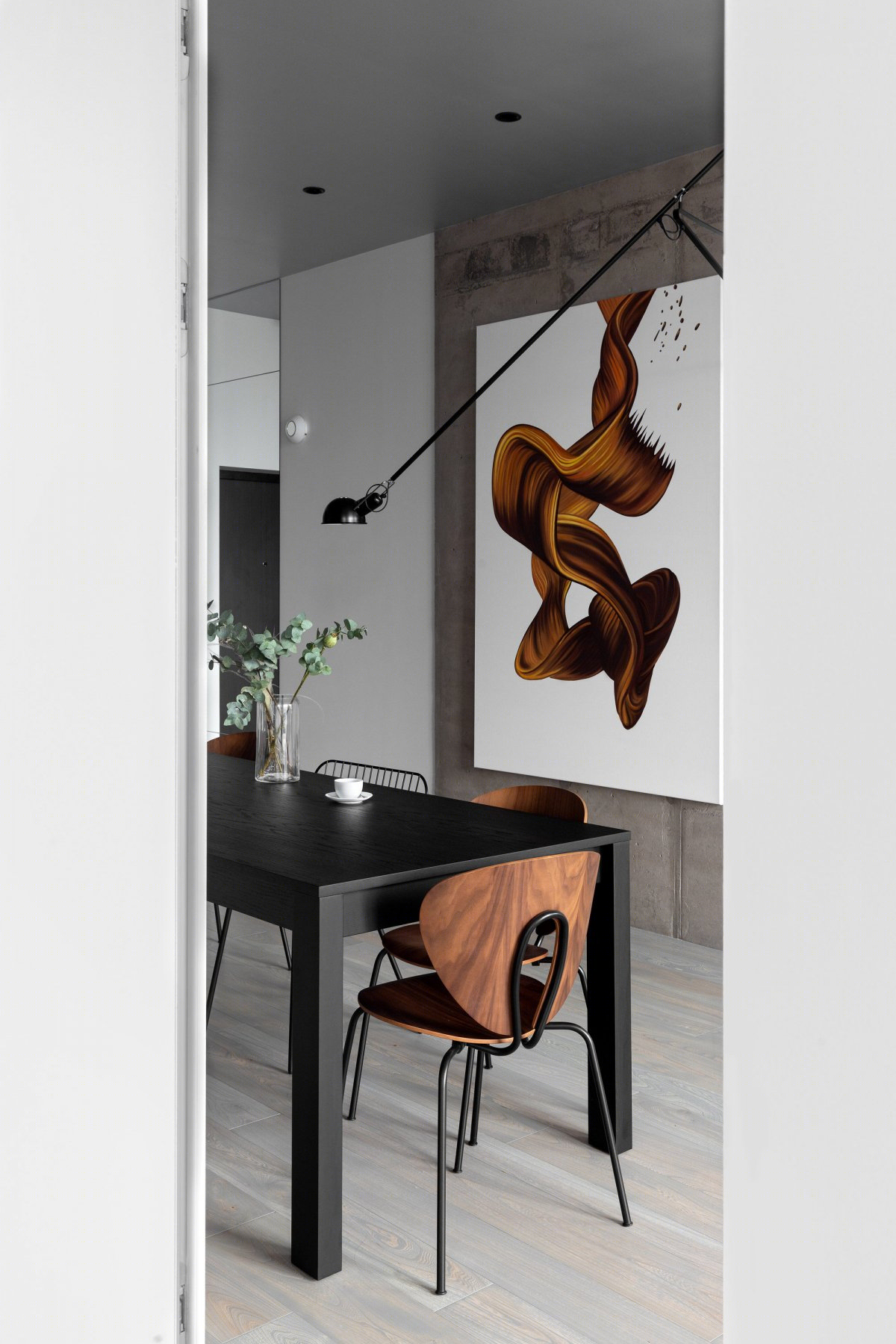 乌克兰基辅 85 平米现代酒店式公寓设计-4