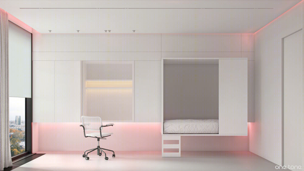 现代简约公寓设计丨俄罗斯莫斯科丨ONE TONE ARCHITECTS-19