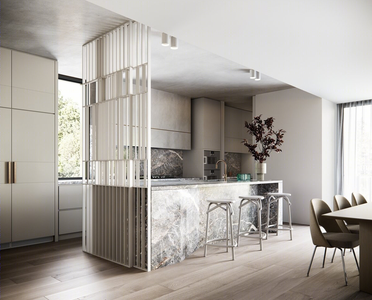 墨尔本,优雅,极简,充满质感和有机形态-2