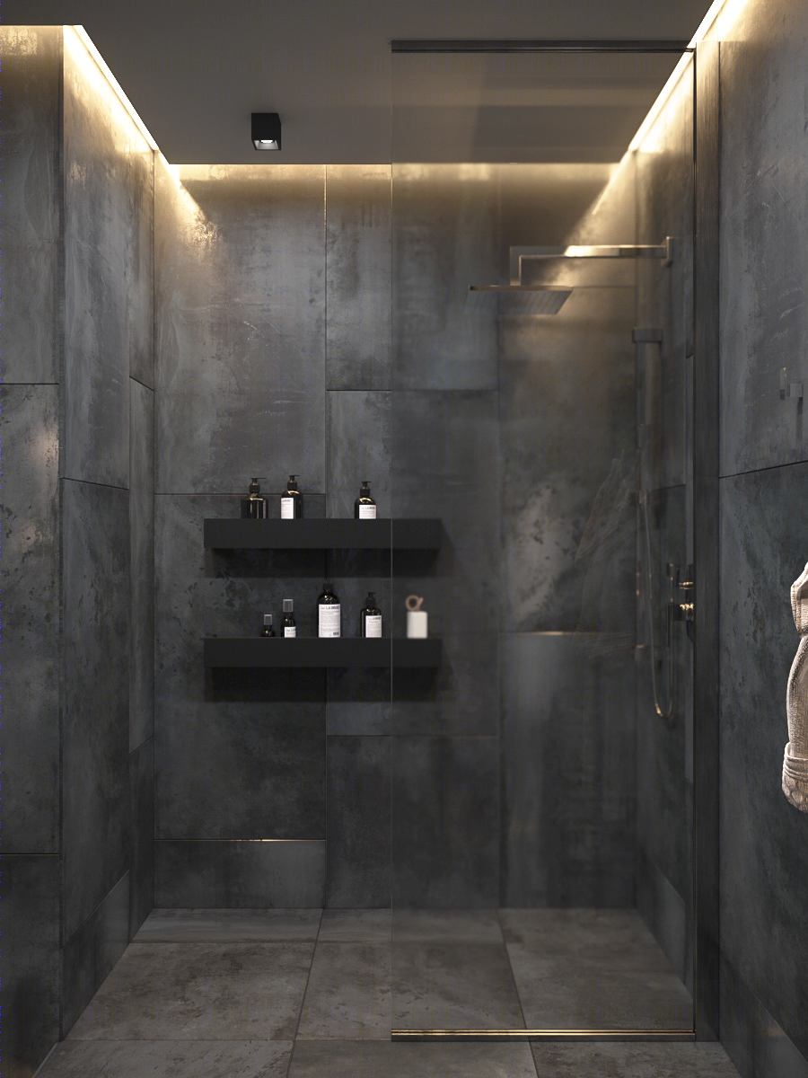 Bathroom for a single man.-3