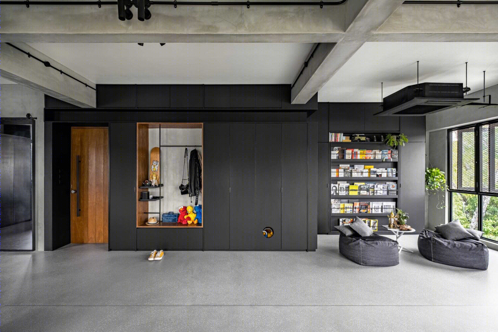 流动与灵活 | UNO Interior 的工业风住宅设计-0