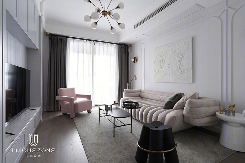 武汉金岛御景世家 91 平现代温馨宅设计-13