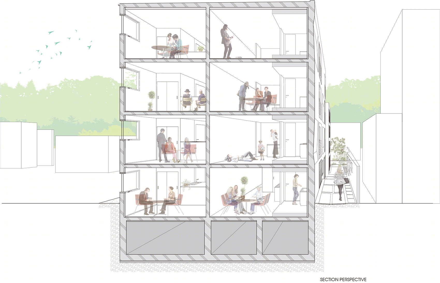 Todoroki 谷畔简约住宅丨日本东京丨Ryuichi Sasaki,Sasaki Architecture-57