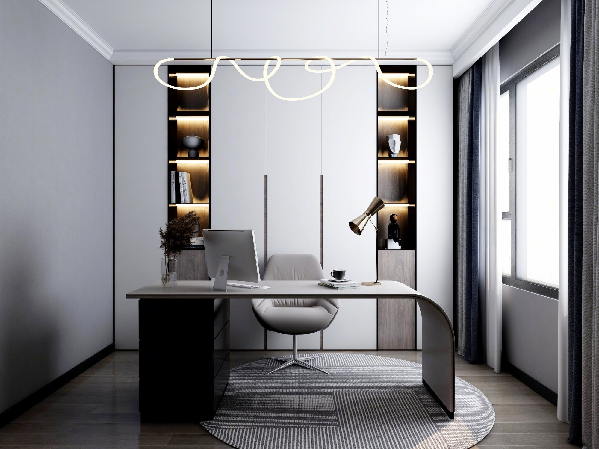 现代|简约大平层，温暖的动漫之家-5