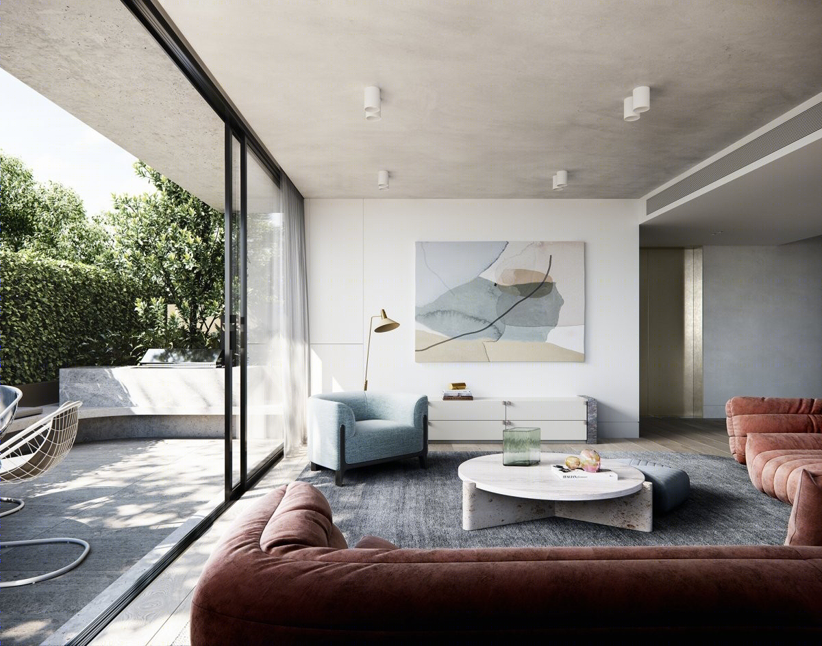 墨尔本,优雅,极简,充满质感和有机形态-3