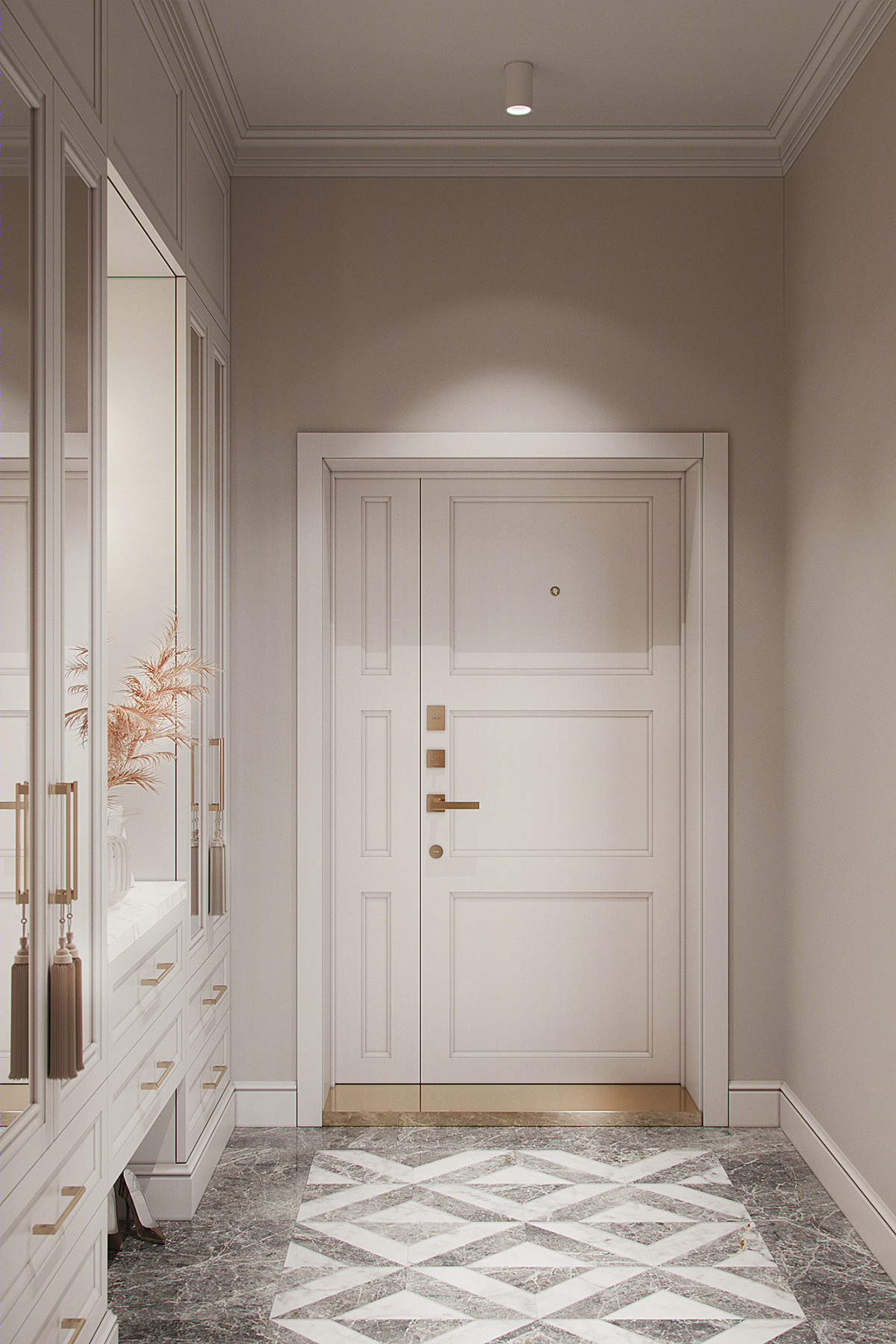 简约风格公寓设计，年费会员免费下载高清原图-1