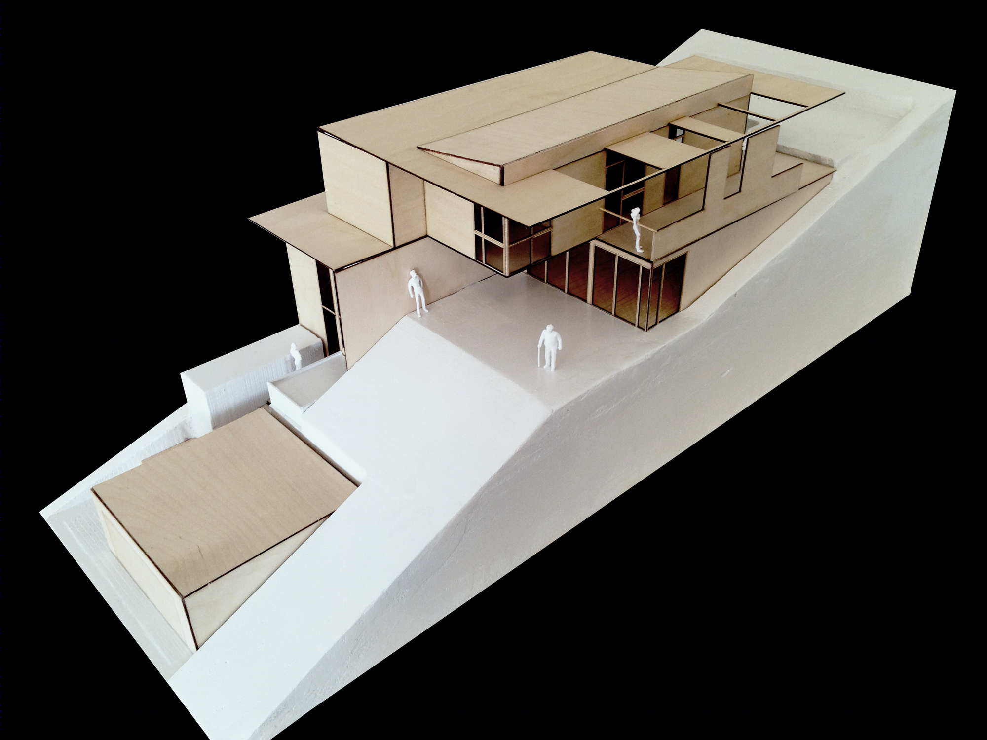 洛杉矶斜坡上的三层阶梯别墅（The Three Step House）-45