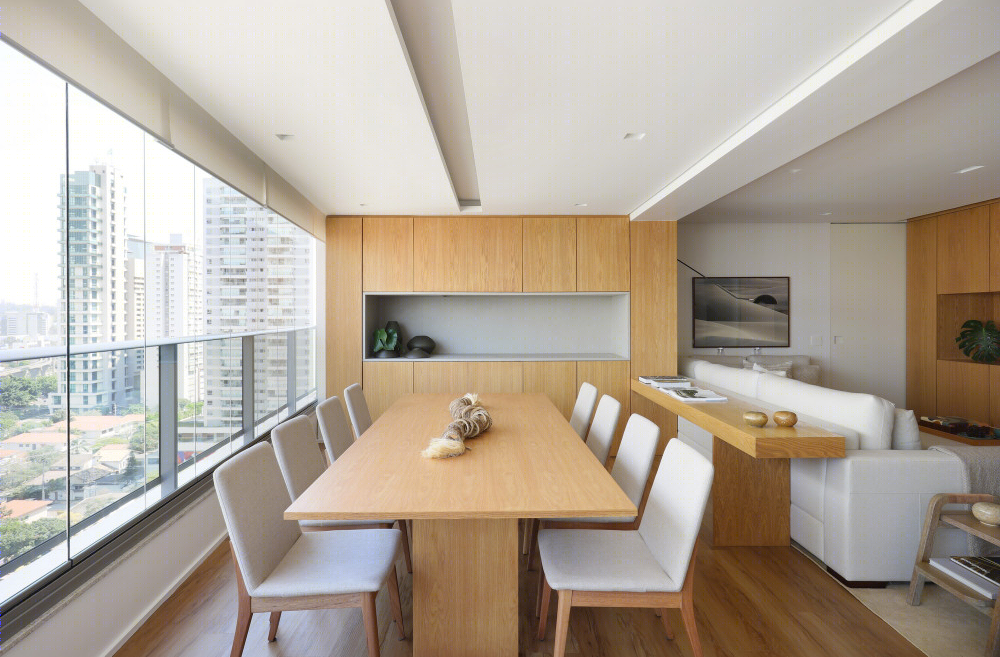 巴西现代简约公寓，社交生活与私密空间的完美融合-2