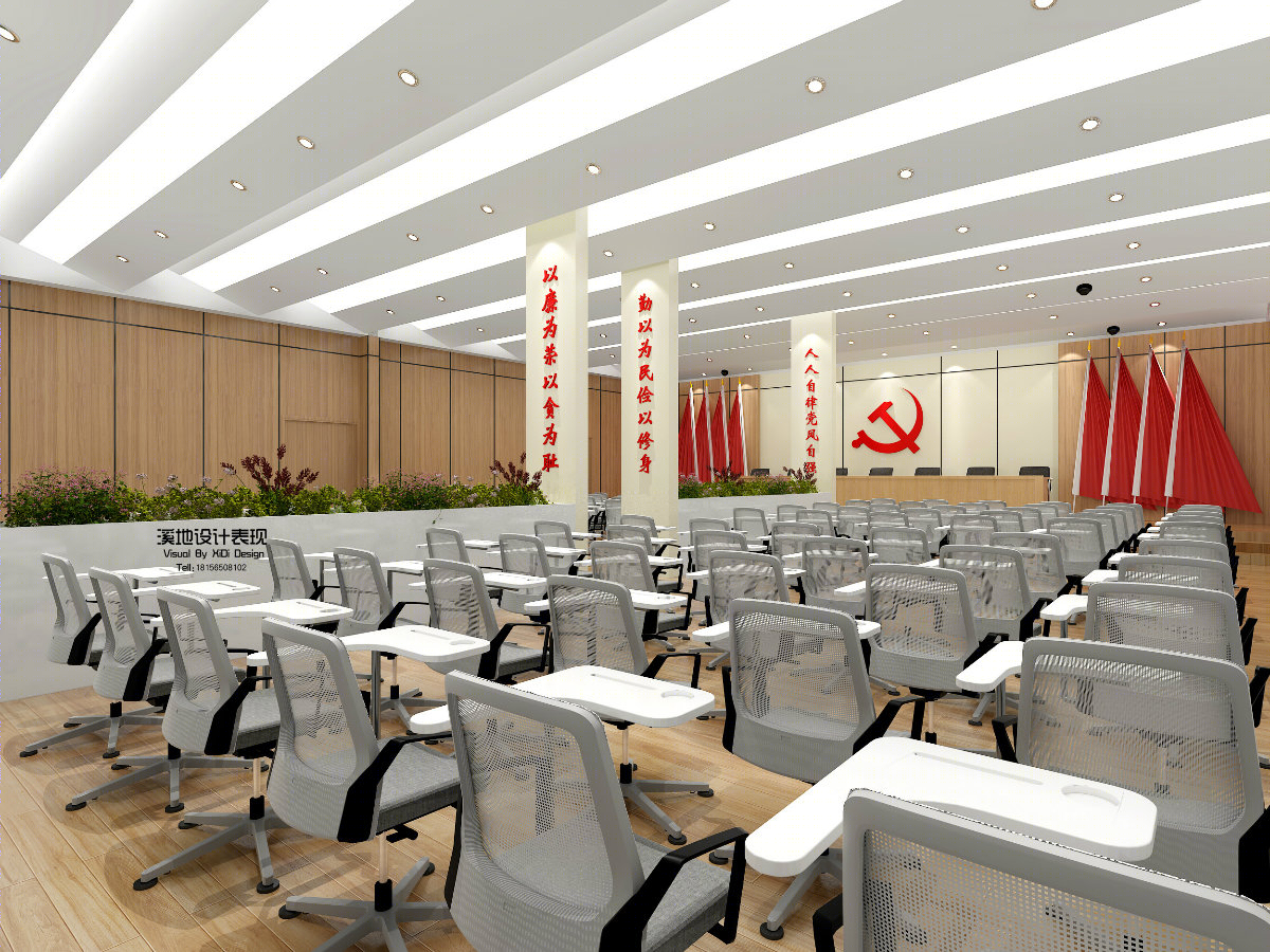 展厅党建-服务中心室会议室阅览室休闲室大厅接待-7