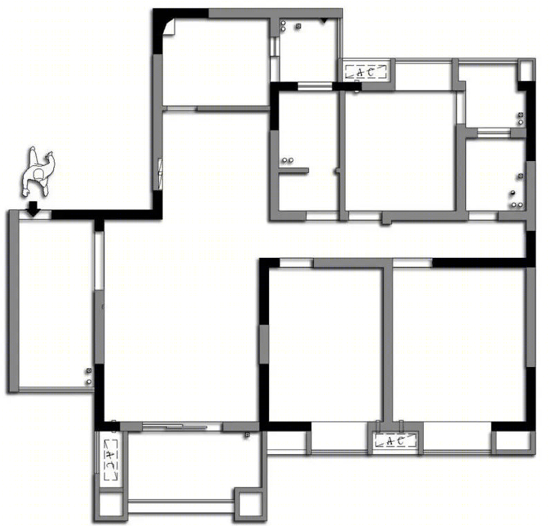 法式浪漫满屋 · 125㎡开放式空间设计丨喜屋设计-3