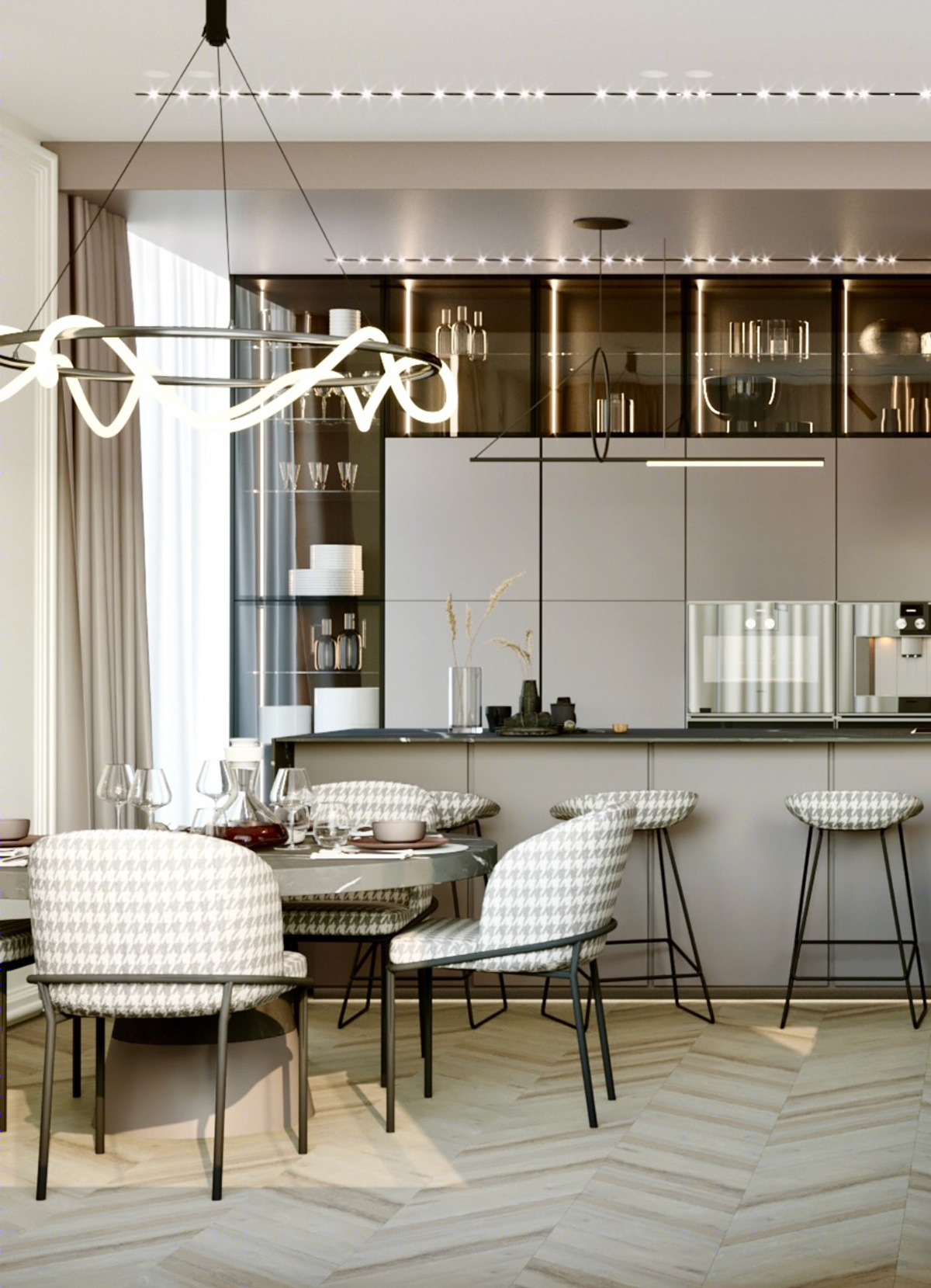 Anastasiya Gushchina丨平层丨Interior design, CGI, Design Studio-0