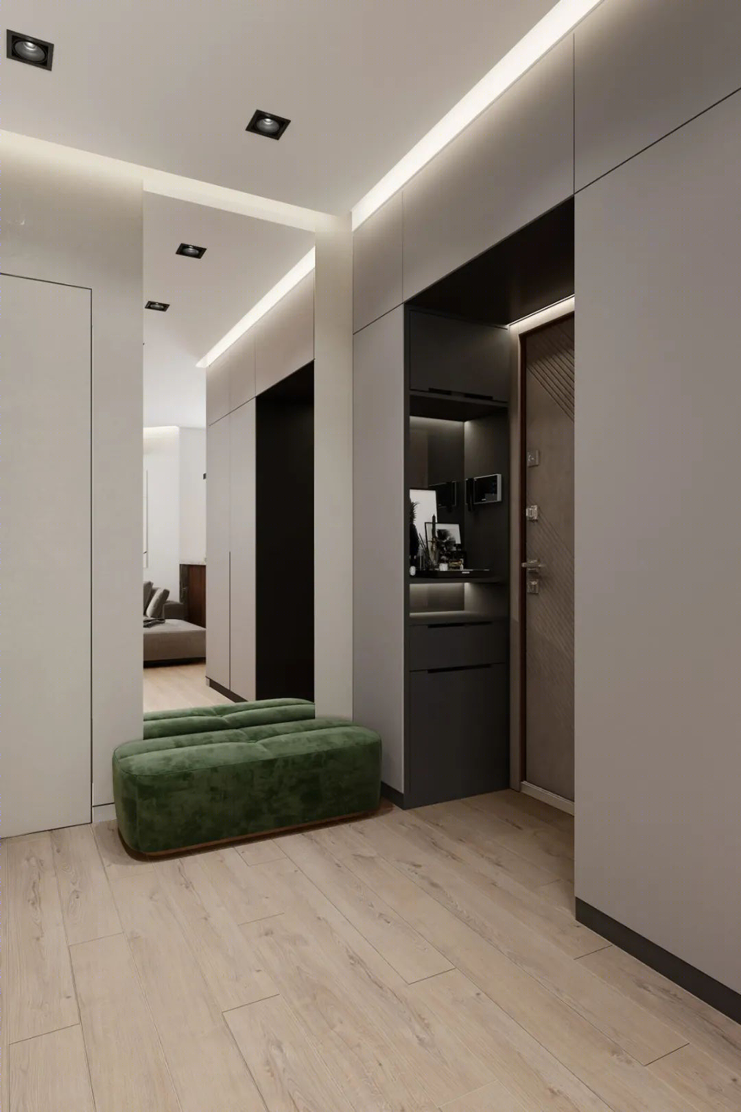 95㎡现代简约二居室丨Roomy Room Design-51