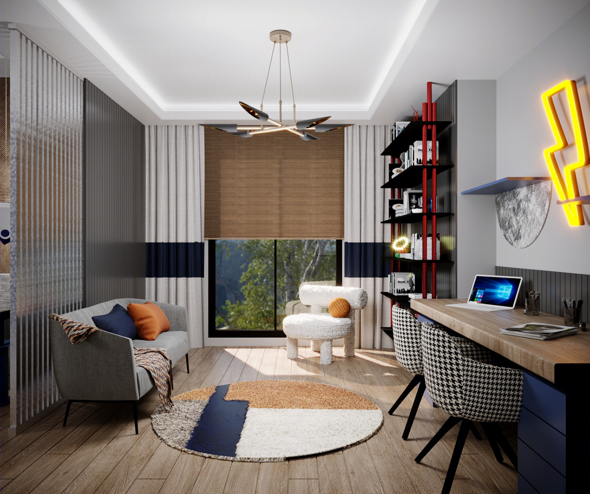 Anastasiya Gushchina丨平层丨HILL PARK KIDS ROOM-6