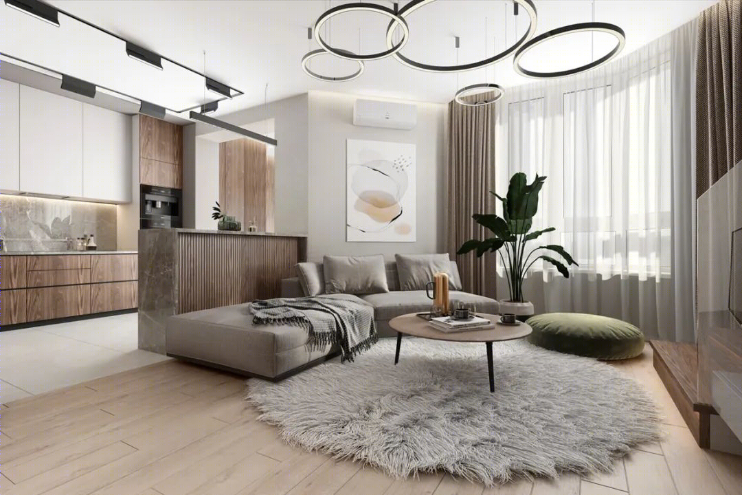 95㎡现代简约二居室丨Roomy Room Design-52