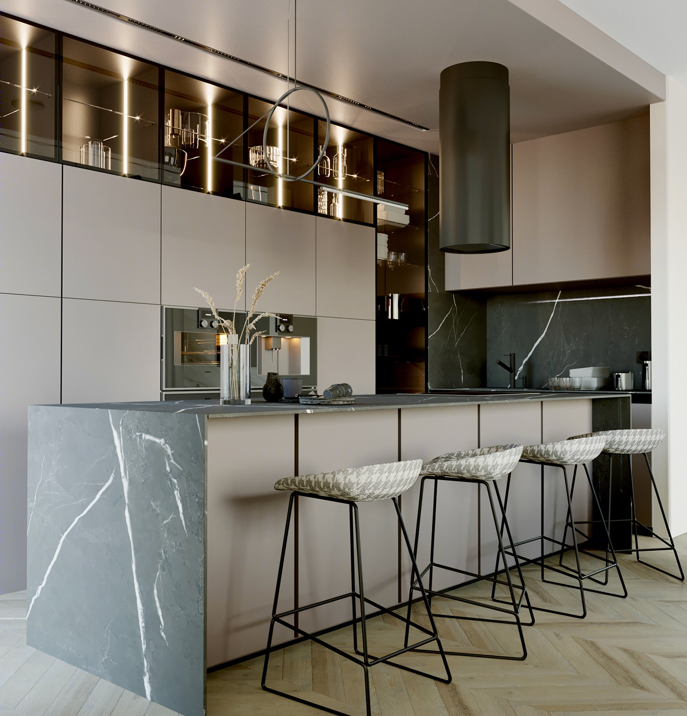 Anastasiya Gushchina丨平层丨Interior design, CGI, Design Studio-1