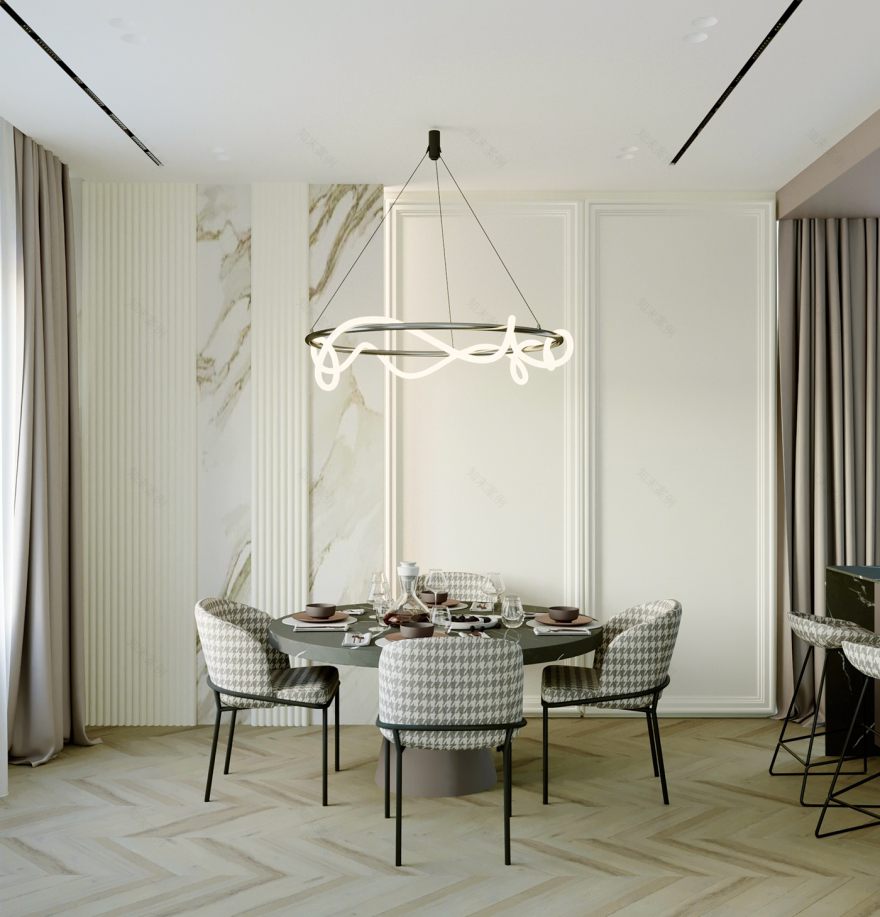 Anastasiya Gushchina丨平层丨Interior design, CGI, Design Studio-3