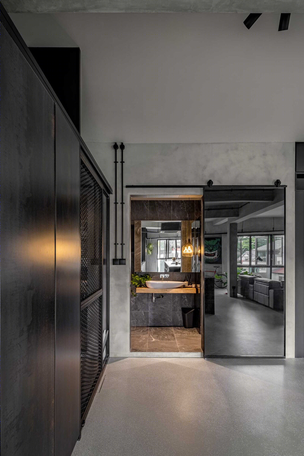 流动与灵活 | UNO Interior 的工业风住宅设计-7