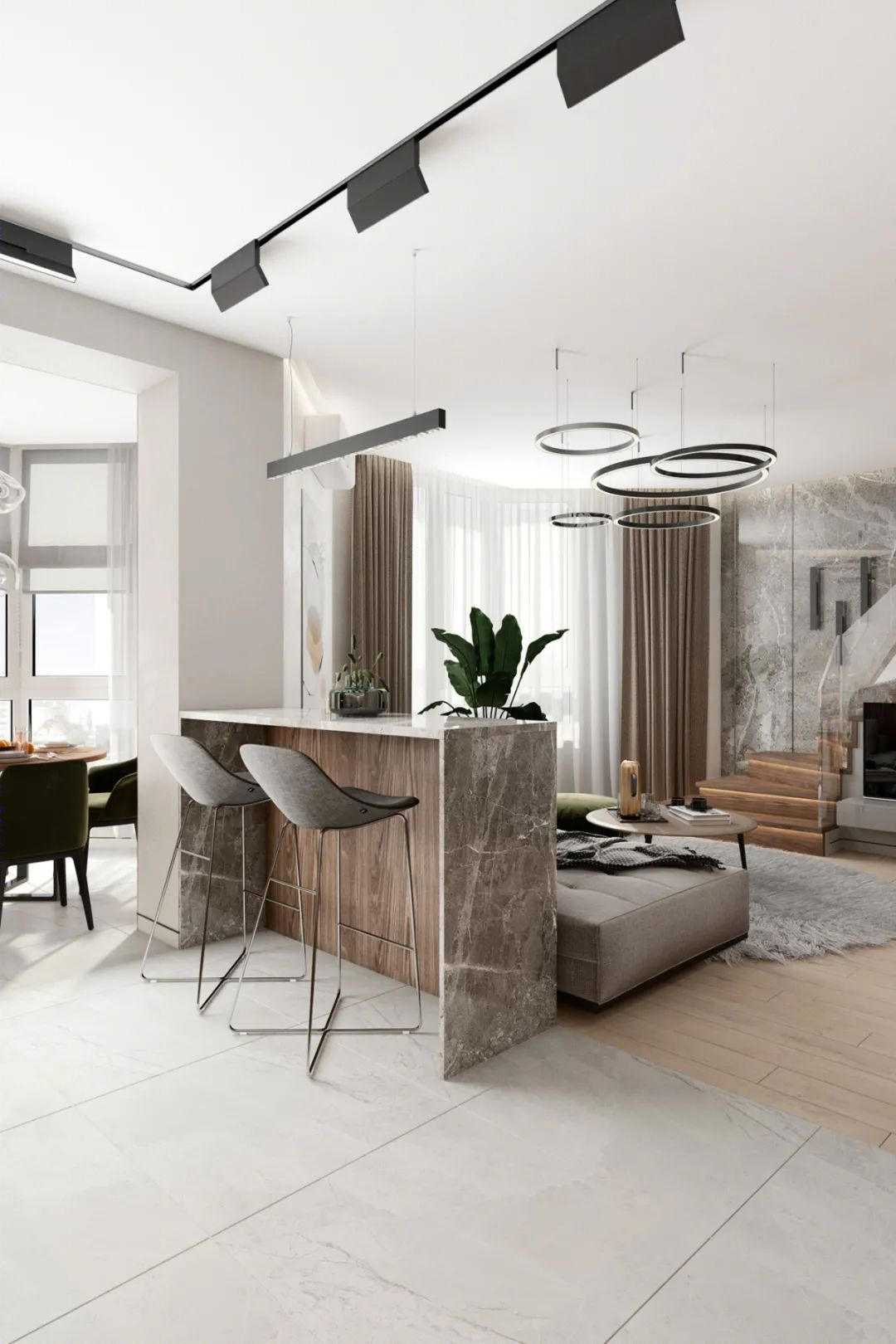 95㎡现代简约二居室丨Roomy Room Design-55