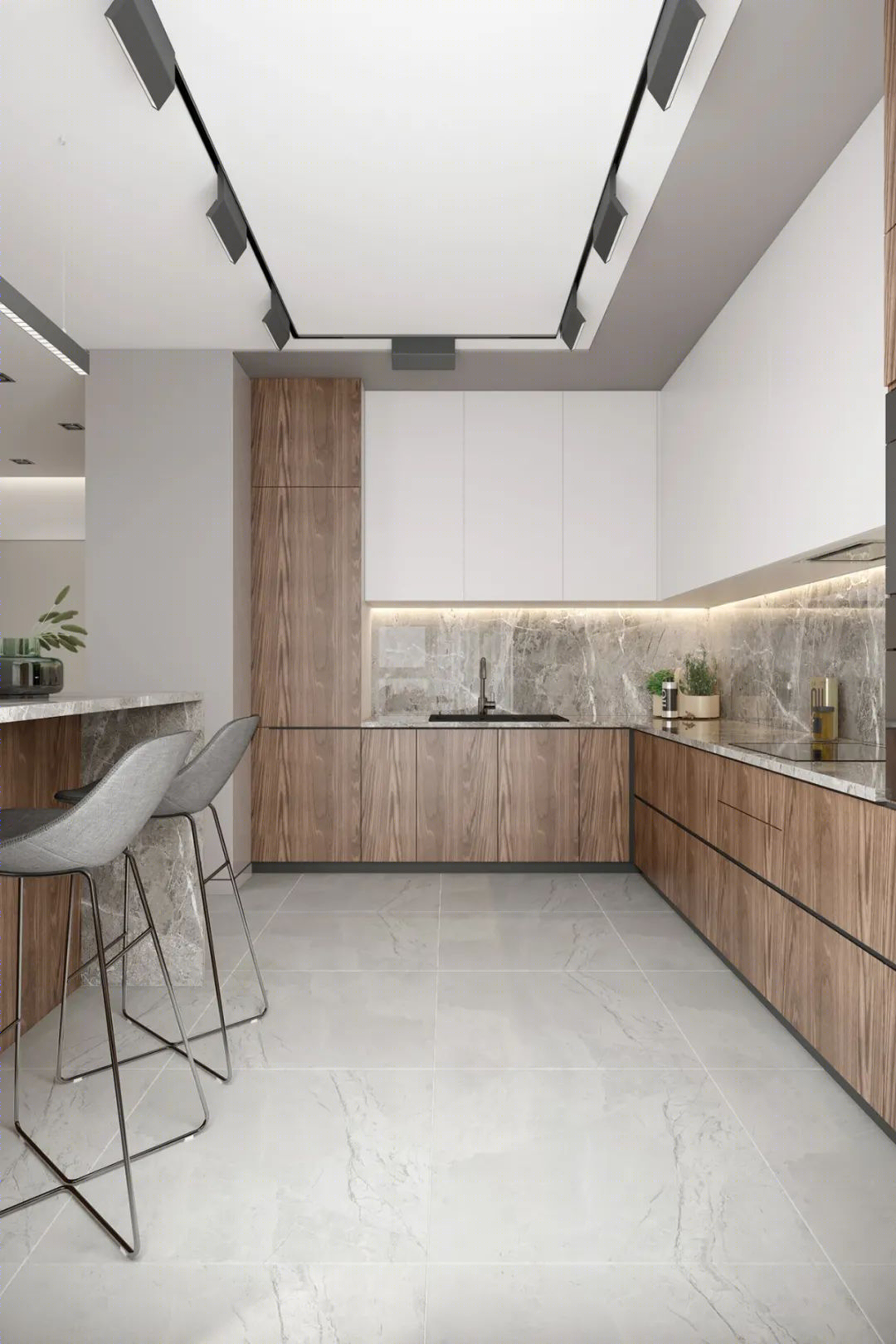 95㎡现代简约二居室丨Roomy Room Design-56