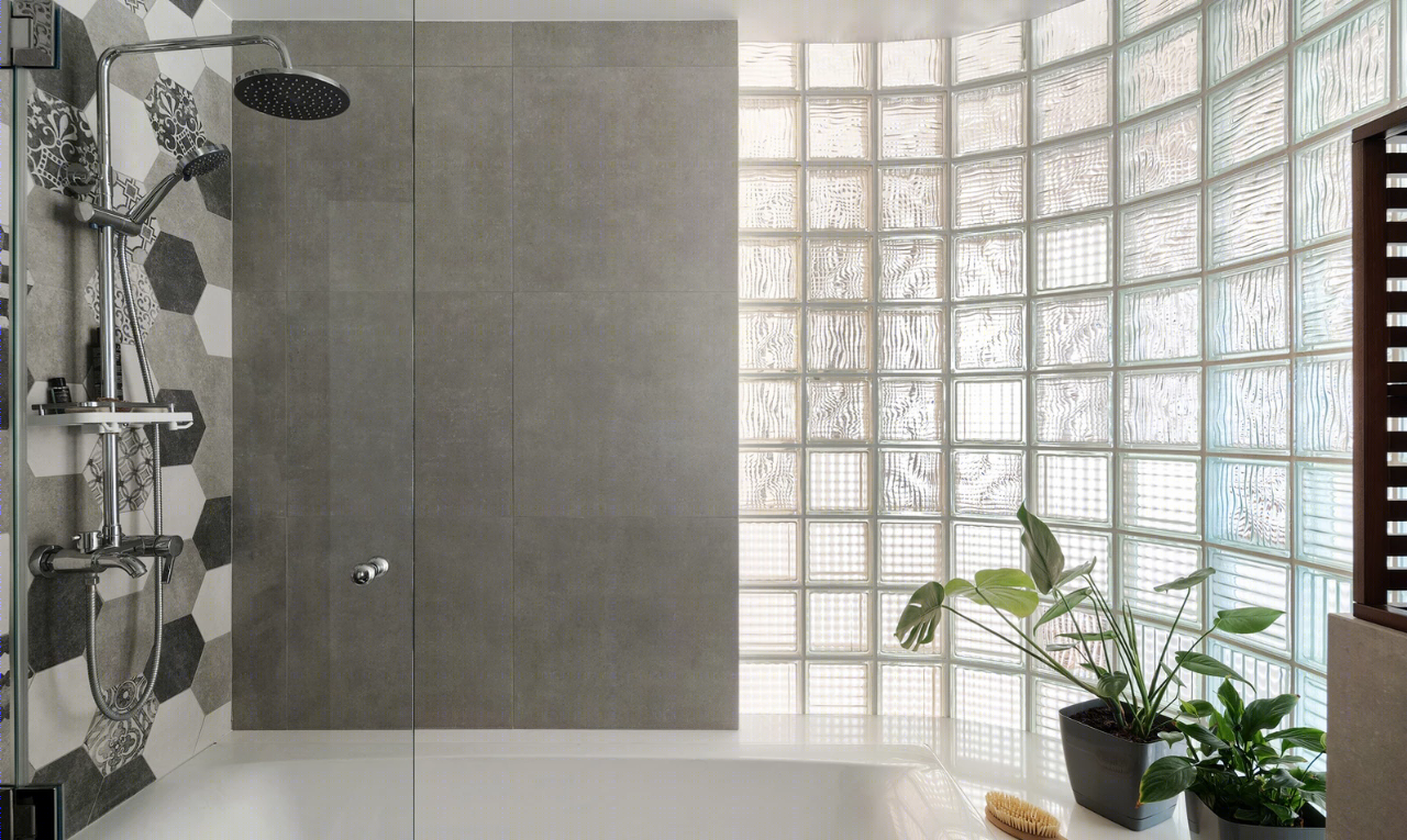 基辅 106 平米现代爱巢，玻璃砖打造优雅仙气空间-61