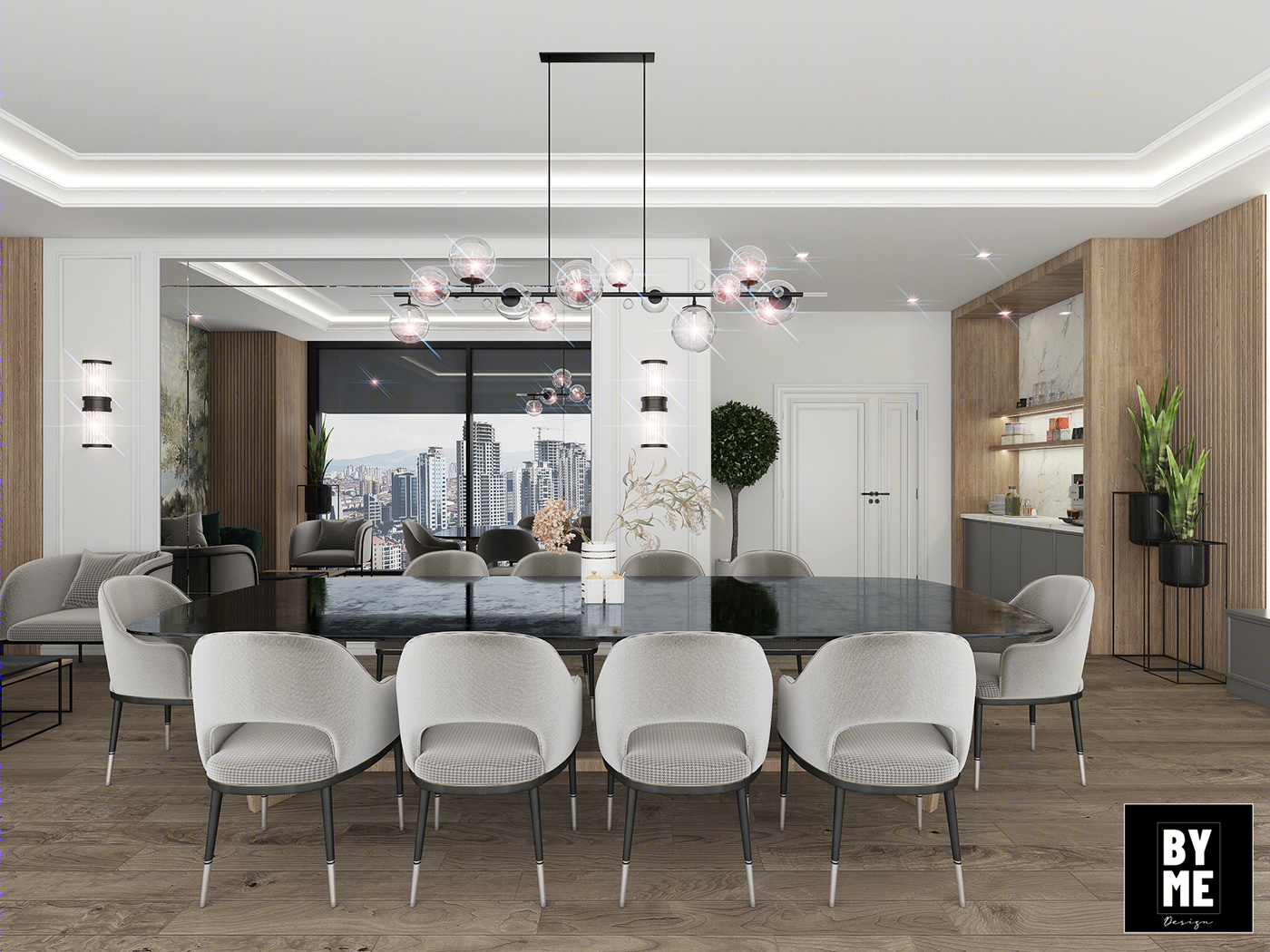 Anastasiya Gushchina丨平层丨RESTAURANT VIP ROOM DESIGN-1