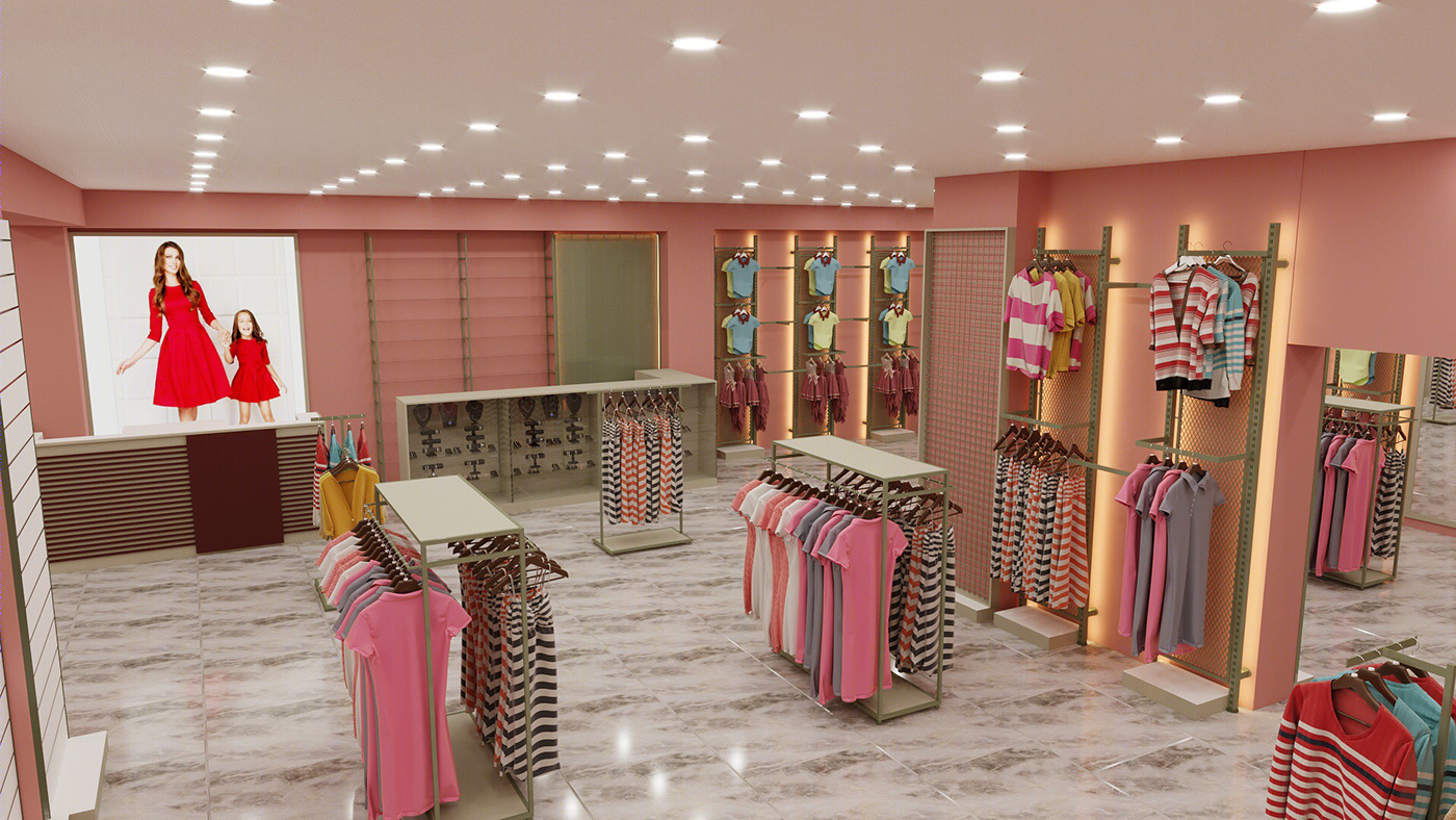 Anastasiya Gushchina丨服装店丨Women store design-3