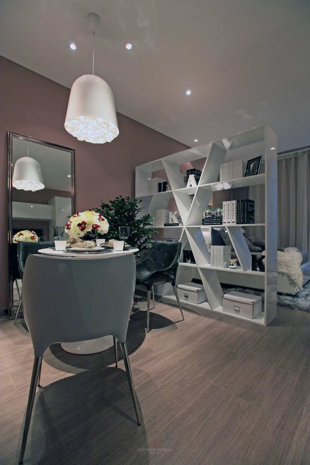 北京现代风格样板间“绽放”-36