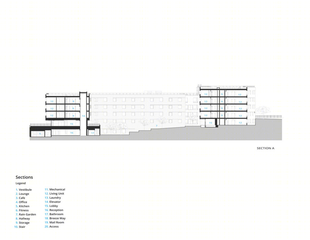 美国贝尔维尤学院学生公寓(2018)(NAC Architecture)设计-43