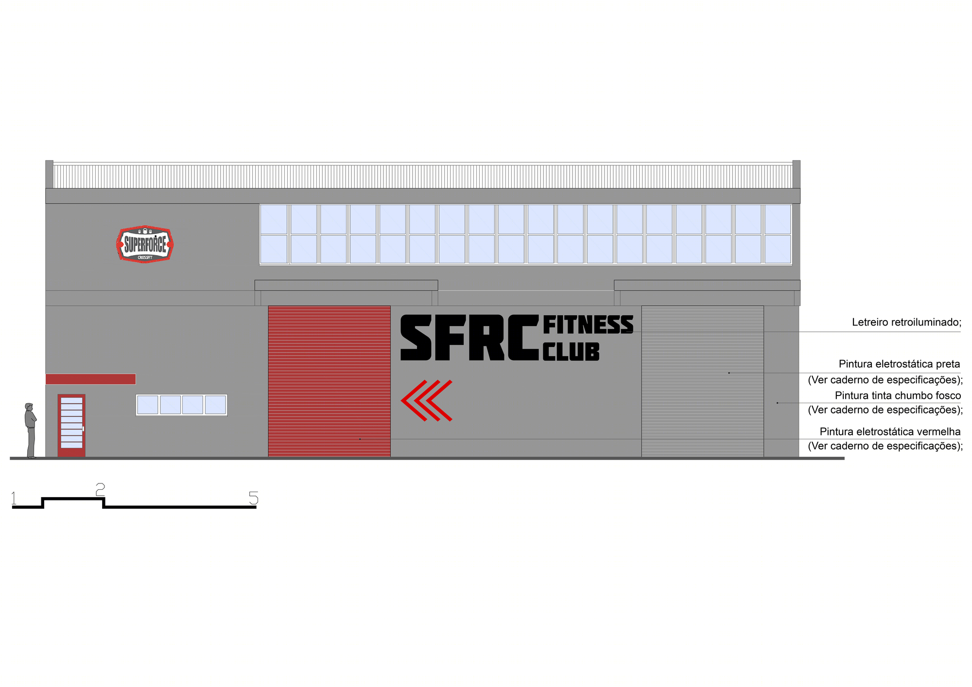 低成本翻新，旧车库变身为活力四溢的 SuperForce CrossFit 中心-27