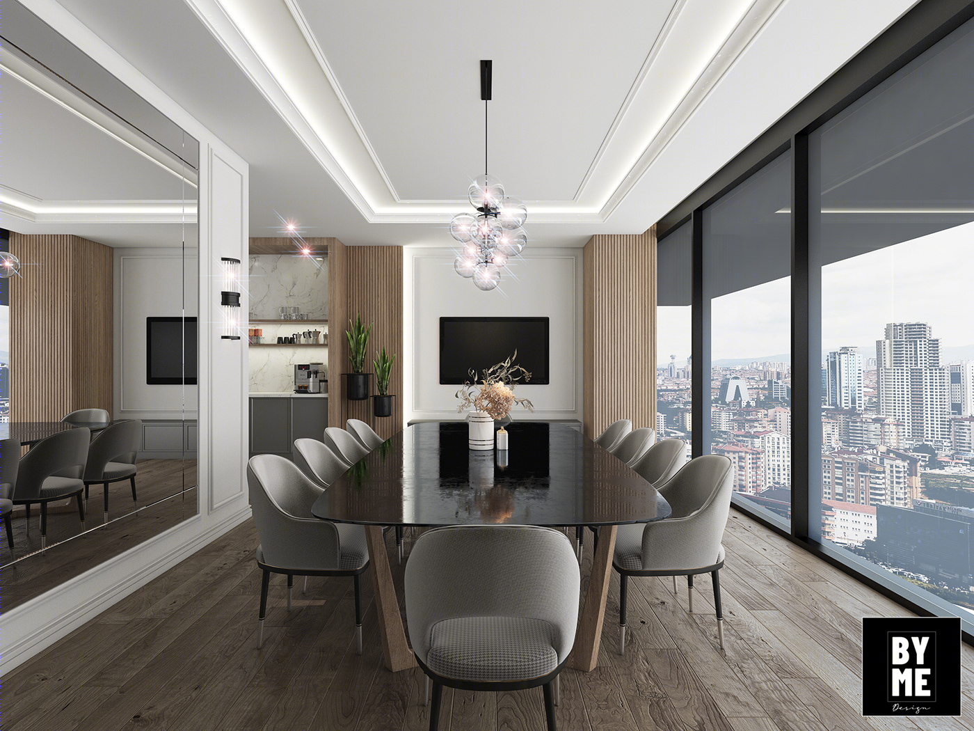 Anastasiya Gushchina丨平层丨RESTAURANT VIP ROOM DESIGN-2