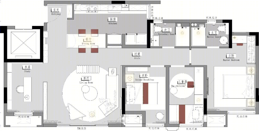 重庆中梁融创 云篆学府样板间丨中国重庆丨重庆米修室内设计有限公司-47