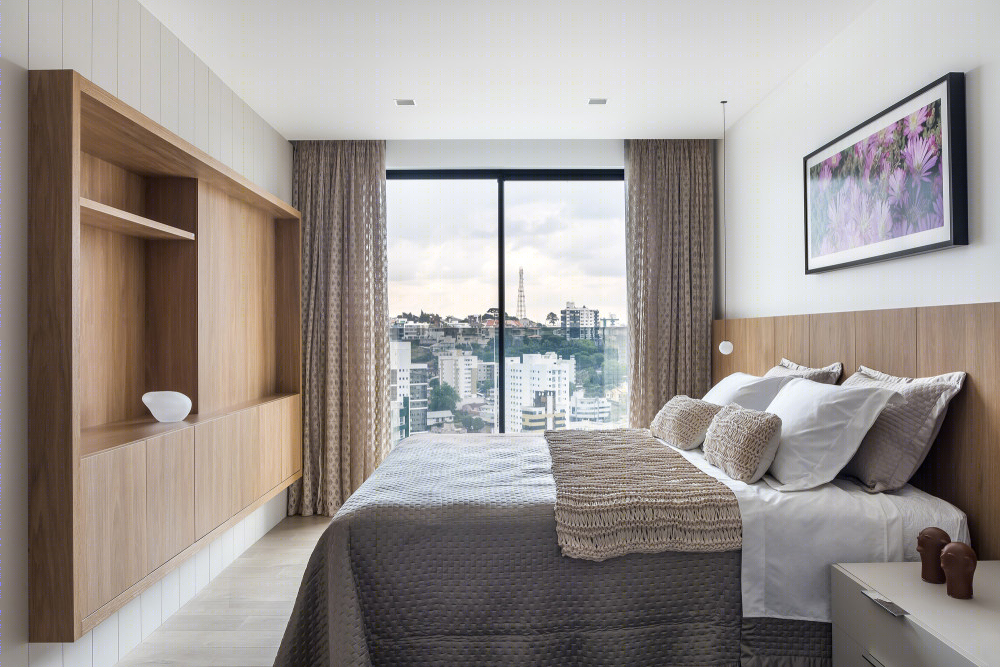 巴西极简主义 VA 公寓样板房 | 自由布局，天然材料，融入景观-24