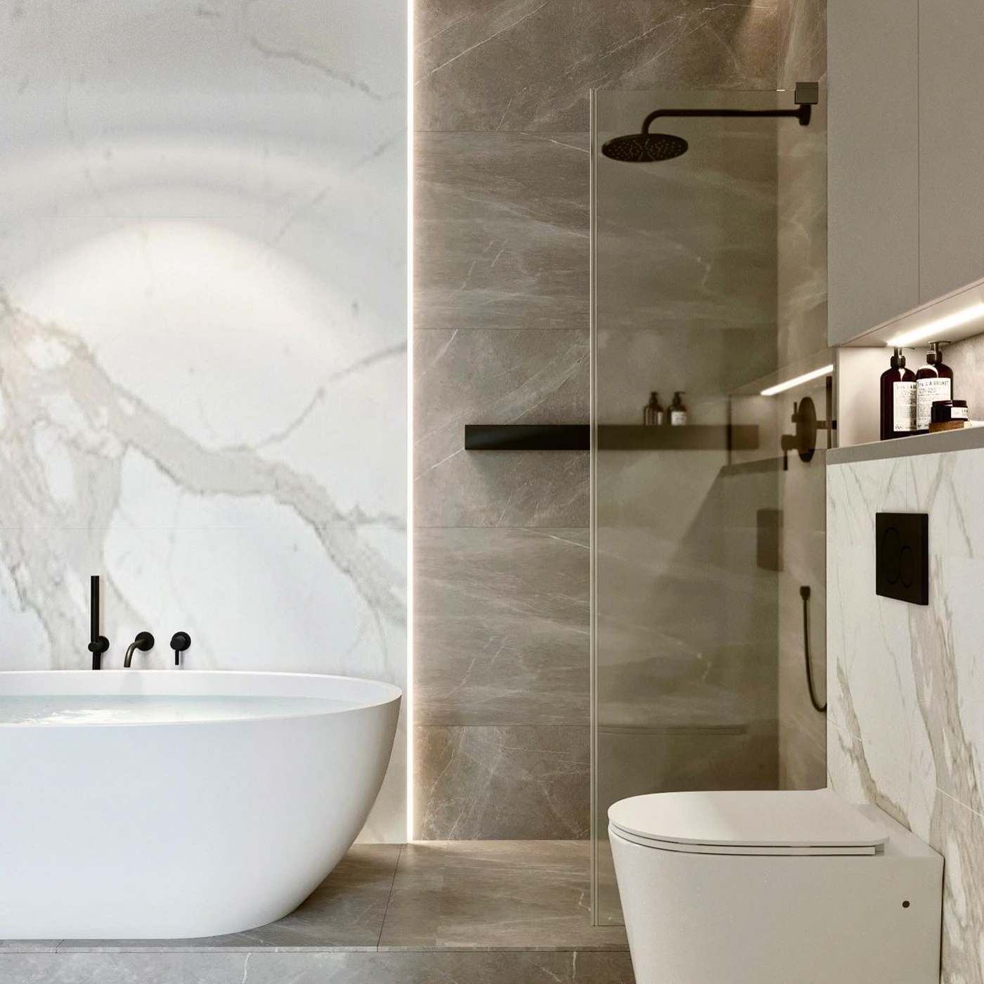 Anastasiya Gushchina丨平层丨Interior design, CGI, Design Studio-9