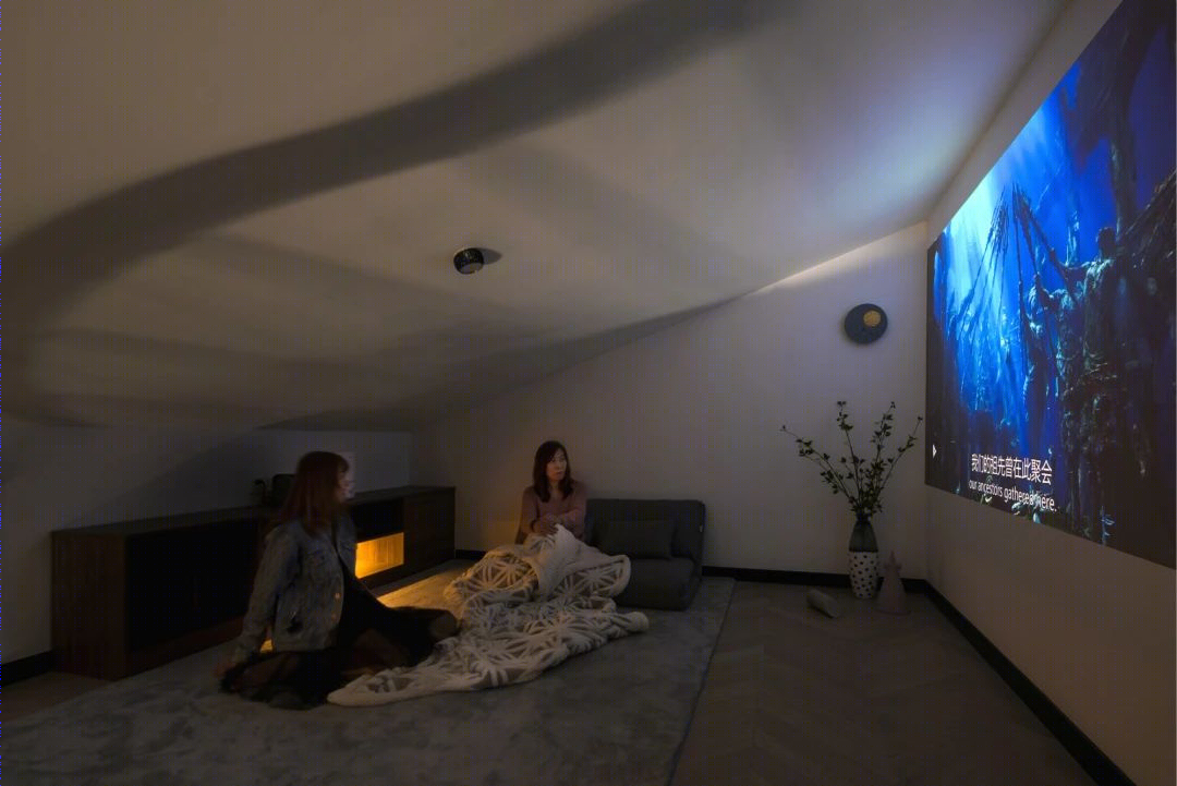 北京 95 后姑娘的 4.7 米层高 Loft,五口三代人居影音娱乐一应俱全-39