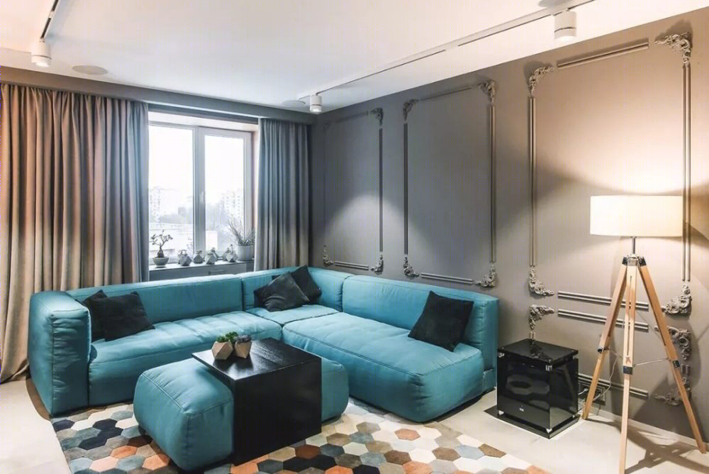 乌克兰 105 平米“木与灰”住宅设计-3