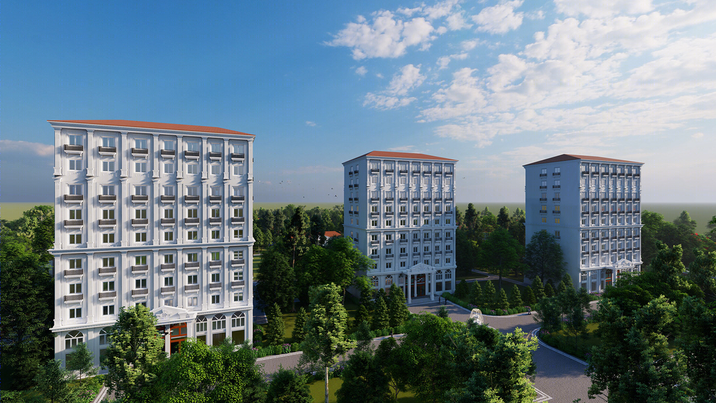 Anastasiya Gushchina丨公寓建筑丨Guest house master planning-2