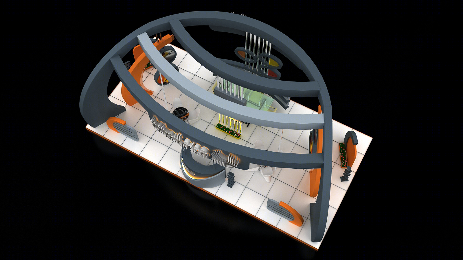 沙特阿拉伯 Yamamah Steel 展位设计-8