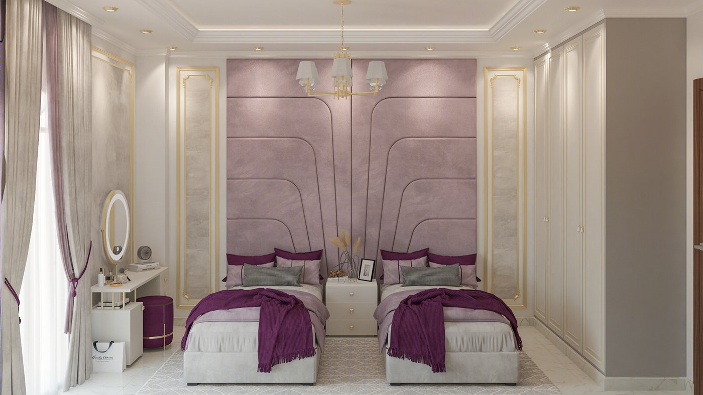 Anastasiya Gushchina丨别墅丨Neo Classic Kids Room Interior Design-0